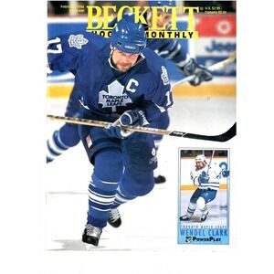 Beckett Monthly Hockey Magazine Wendel Clark Toronto Maple Leafs February 1994